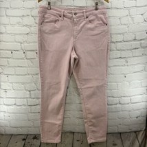 Universal Threads Slacks Womens Sz 14 Skinny Pants Jeans Pink  - $19.79