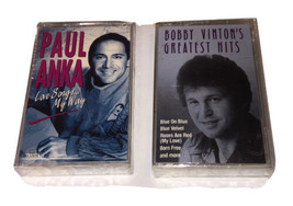 Bobby Vinton Greatest Hits + Paul Anka Love Songs My Way, Tape Bundle **SEALED** - £11.09 GBP