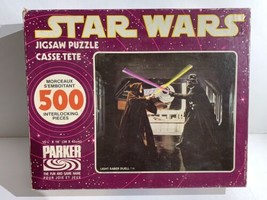 Vintage 1977 Star Wars Light Saber Duell Puzzle 500 piece Parker Brothers F 3604 - £22.98 GBP