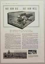 1941 Print Ad Ford Tractor Ferguson System Mower Aerial View of Farm - £10.14 GBP