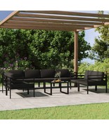  Garden Lounge Set Anthracite Aluminum Large Modular - $34,733.48 MXN