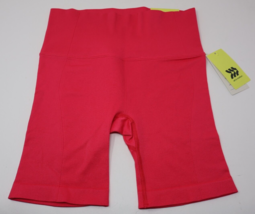 All In Motion Women&#39;s Seamless High Rise Rib Bike Shorts 6&quot; Hot Pink Pic... - $9.99