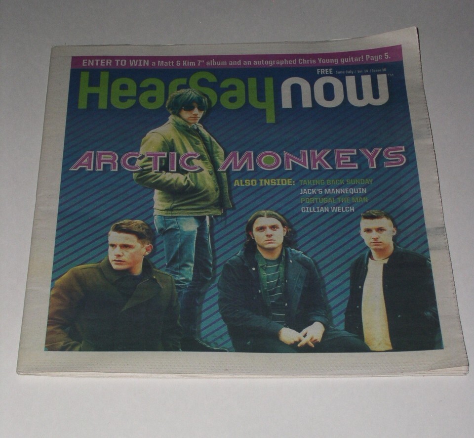 Arctic Monkeys HearSay Now Magazine Vintage 2011 Portugal The Man Gillia... - $24.99