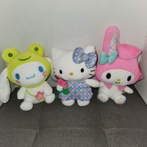 NEW with tags Hello Kitty &amp; Friends 9&quot; Springtime plush lot of 3 - £21.99 GBP