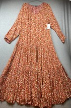 Sonoma Womens Maxi Dress Size 4X Prairie Folk Cottagecore Peasant Summer - £31.54 GBP