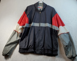 Wilson Windbreaker Jacket Men Size XL Multicolor Long Sleeve Pockets Full Zipper - £17.80 GBP