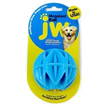 JW Pet Megalast Rubber Ball Toy Assorted Colors - Medium - £8.35 GBP