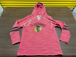 Chicago Blackhawks NHL Hockey Red Hooded Sweatshirt - Small - £10.20 GBP