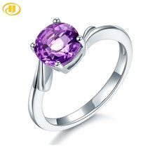 Stock Clearance 1.25 Carats Natura Amethyst Ring 925 Sterling Silver Rings Roman - £37.21 GBP