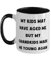 My Kids May Have Aged Me, But My Grandkids Made Me Two Tone 11oz Mug, Grandma Pr - £15.54 GBP
