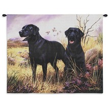 26x34 BLACK LABRADOR Retriever Dog Tapestry Wall Hanging - $82.00
