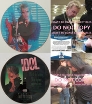 Billy Idol Steve Stevens signed vinyl 12&#39;&#39; picture disc exact proof Beckett COA - £313.20 GBP