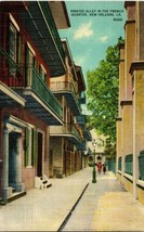Pirates Alley in the French Quarter New Orleans Louisiana Postcard - £4.04 GBP