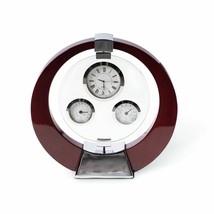 Bey Berk CM667 Salzburg Mahogany Desk Clock - £73.11 GBP