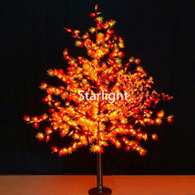 5ft Outdoor LED Maple Tree Christmas Night Light Party Home Light Red+Yellow - £246.58 GBP