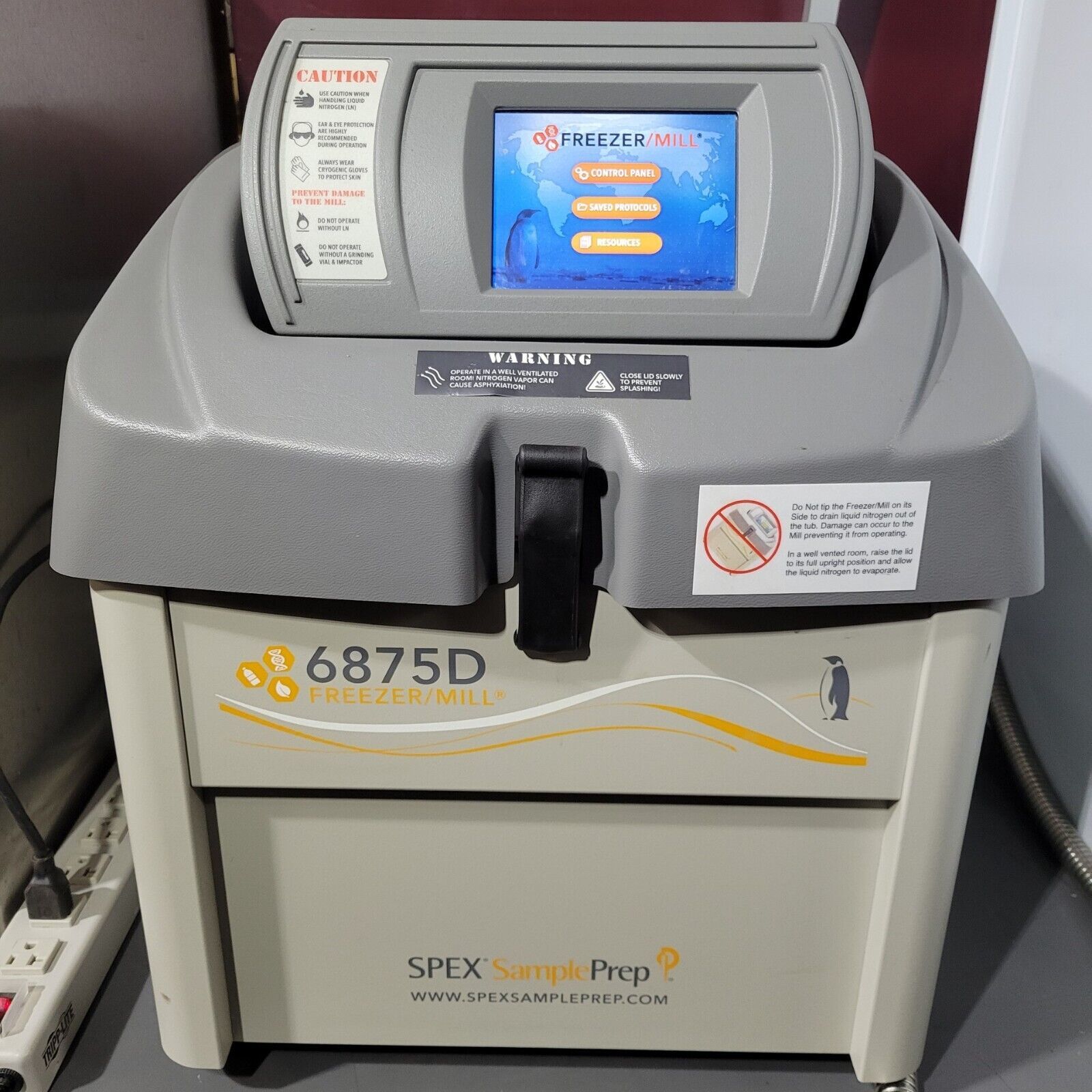 SPEX SamplePrep 6875D Freezer/Mill, dual chamber cryogenic grinder - $7,359.00