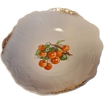 Vintage RL Dresden Porcelain China 10&quot; Serving Bowl Cherries  - $27.72