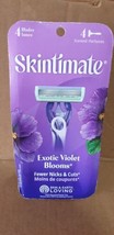 1 Pack Skintimate Disposable Exotic Violet Blooms Razors 4 Razors Total. - £6.82 GBP