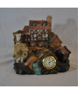 VTG Swordcreek Creations English Cottage and Clock - $34.65