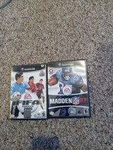 FIFA Soccer 06 &amp; Madden 07 Sports Lot Nintendo GameCube, Tested,No Booklets - £16.22 GBP