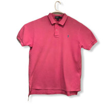 Ralph Lauren Polo Shirt Men&#39;s Size XL Custom Fit. Pink 100% Cotton - £12.95 GBP