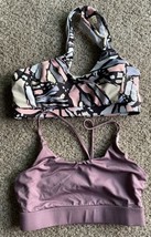 Shein Women&#39;s Size Multi Color Pink Black Sexy Crop Sports Bra - £10.27 GBP