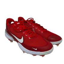 Nike Alpha Huarache Elite 3 Low Mens 11 Baseball Cleats Red White CK0746... - £50.04 GBP