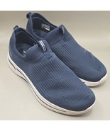SKECHERS MEN&#39;S GO WALK ARCH FIT AIR COOLED 124409 NAVY BLUE WALKING SHOE... - $25.83