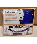 Halloween Banner Garland 6.6 ft Long x 5” Wide Purple Happy Halloween Si... - £4.38 GBP