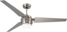 Large 60-Inch Luminance Avenue Led Ceiling Fan With Wall Control,, Brushed Steel - £202.57 GBP