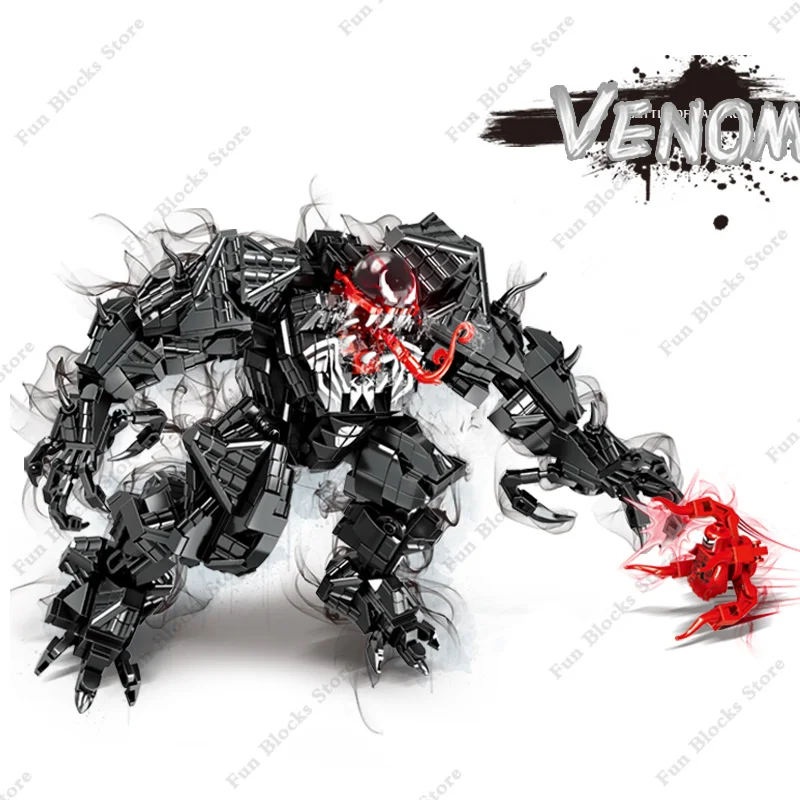 Marvel Superhero Movie Carnage Battle Venom VS Spiderman Model Building Blocks - £18.83 GBP+