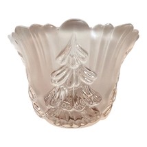 Vintage Mikasa Winter Dreams Holiday Crystal Votive Candle Holder 3&quot; Tall X 4&quot; - £7.49 GBP