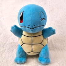 Jazwares Squirtle Pokemon Plush 8&quot; Blue Tan Nintendo Winking Stuffed Animal Toy - £9.06 GBP