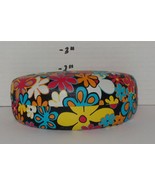 Floral Sunglass Eyeglass Case Colorful Pink Blue Yellow Orange white - $183.79 MXN
