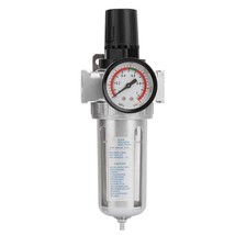 1/2&quot; Npt Compressed Air Filter Regulator 0-150Psi Measure Range Air, Silver - $33.96