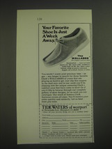 1974 Tidewaters of Westport Clarks Wallabee Shoes Ad - Your favorite shoe - £14.78 GBP