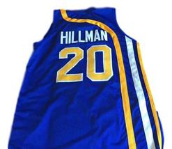 Darnell Hillman #20 Indiana Aba Retro Basketball Jersey New Sewn Blue Any Size image 2