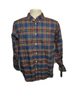 American Living Boys Blue XL Long Sleeve Plaid Checkered Button Front Shirt - £14.22 GBP