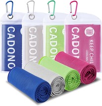 4 Pack Cooling Towel 40&quot;x12&quot; Soft Breathable Chilly Towel Ice Towel Microfiber T - £18.63 GBP