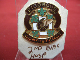 Vintage Authentic US Army Unit Crest Insignia 2nd Evac Hospital #16 - $19.79