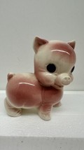 Vintage Rempel  Pink Pig Ceramic Figurine - £15.49 GBP