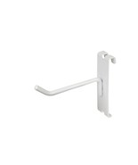 ONLY HANGERS- NEW GRIDWALL 4&quot; WHITE  PEG HOOKS LOT OF 25PCS - $19.89