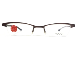 MODO Eyeglasses Frames PLUM MOD.1093 Purple Burgundy Red Half Rim 50-19-140 - £75.20 GBP