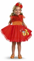 Sesame Street&#39;s Frilly Elmo Red Orange Yellow Toddler Halloween Costume Size 2T - £27.31 GBP