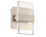 Home Decorators Alberson 2-Light Chrome Integrated LED Sconce with Glass... - $43.07