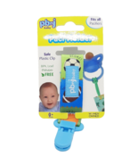 Paci Holder Blue Boys Sports Theme Babies Pacifier Holder - $12.17 CAD