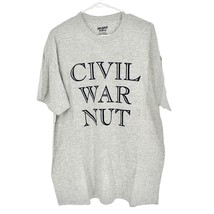 Gildan Dry Blend T-shirt XL Gray Short Sleeve Civil War Nut NEW - £9.47 GBP