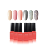 Pink Gel Nail Polish Set - 6 Colors, Glitter UV LED Soak Off - B6 - £8.08 GBP