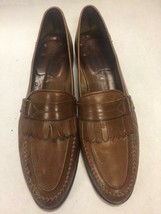 Johnston and Murphy Camel Brown Leather with Strap Gold Hardware Kiltie 9 1/2N - $20.78