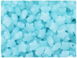 BeadTin Light Blue Translucent 10mm Star Plastic Craft Beads (125pcs) - $2.39
